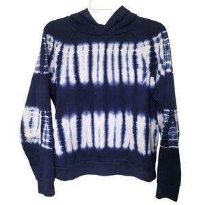 Madewell Blue Tie Dye Resourced Retro Pullover Hoodie Size Medium